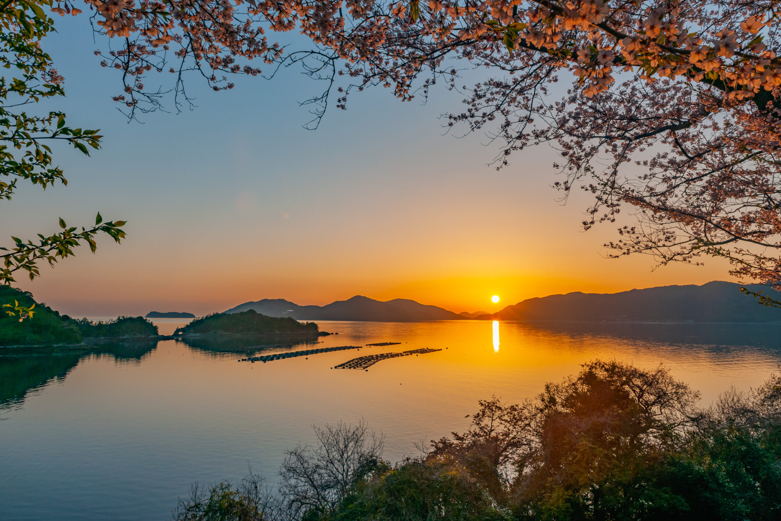 笠戸島の夕陽